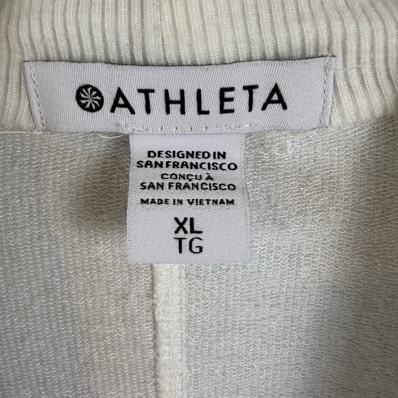 Athleta Cream Open Front Cardigan - Picture 4 of 7